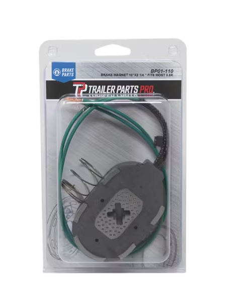 Trailer Parts Pro 3,500 lb Trailer Axles 10"x2.25" Electric Trailer Brake Magnet with Green Wire, BP01-110