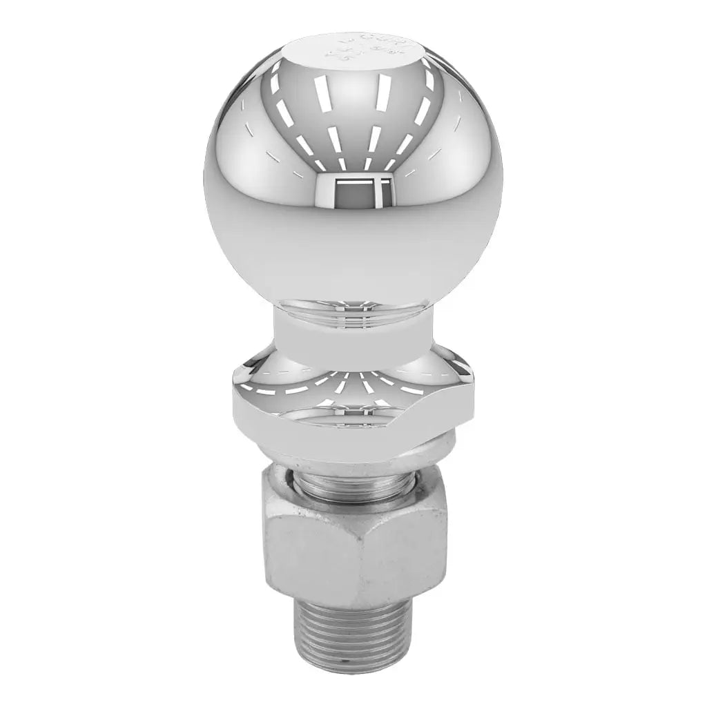 CURT 2-5/16" Trailer Ball, 1" x 2-1/8" Shank, 7.5K, Chrome, 40005