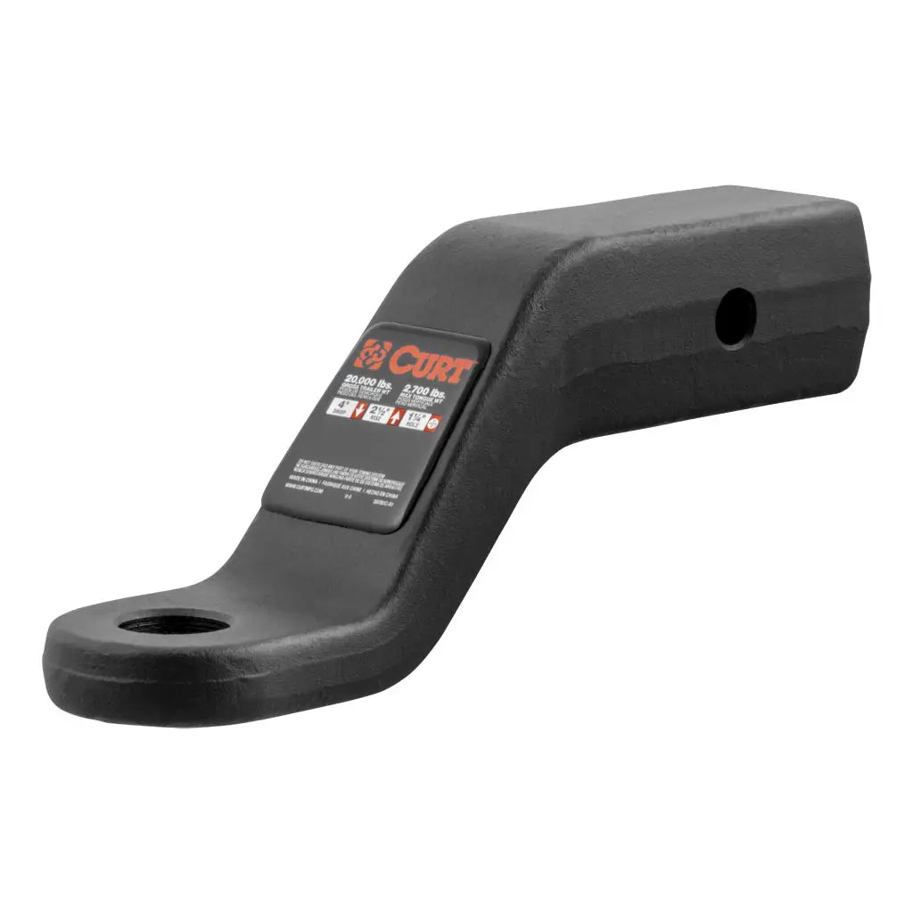 CURT Class 5 Forged Trailer Hitch Ball Mount - 2-1/2" Shank, 20K, 45458