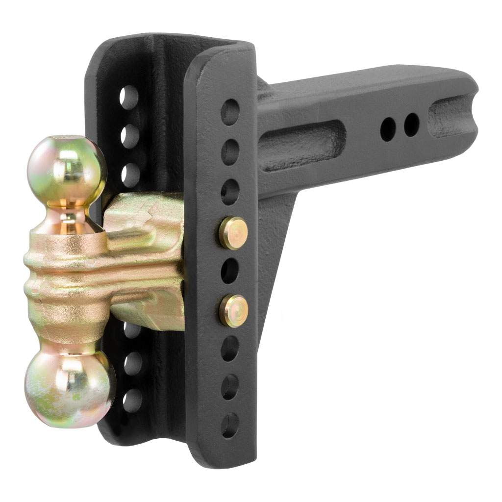 CURT Adjustable Channel Mount Dual Ball Hitch, 2.5" Shank, 20K, 45902