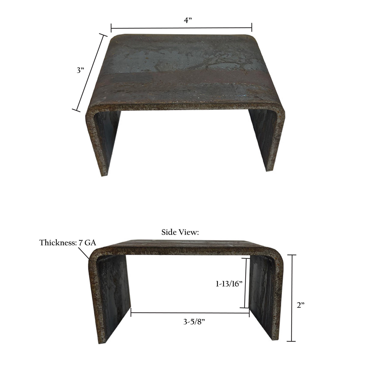 Pan American Weld-On Stake Pocket, 7GA, 3" ,50022P