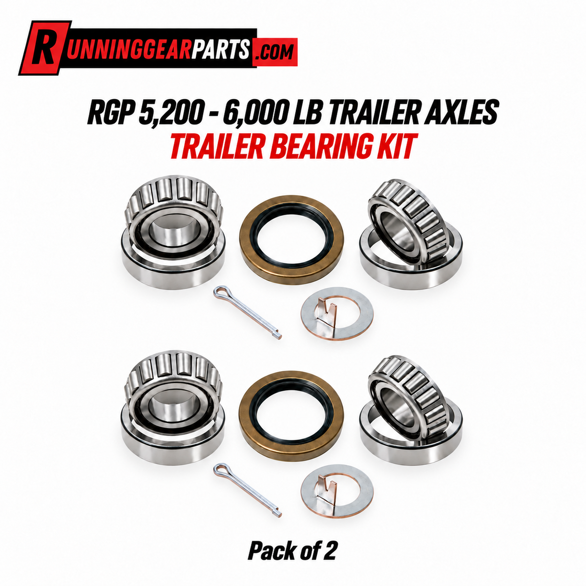 RGP 5,200 - 6,000 LB trailer axles