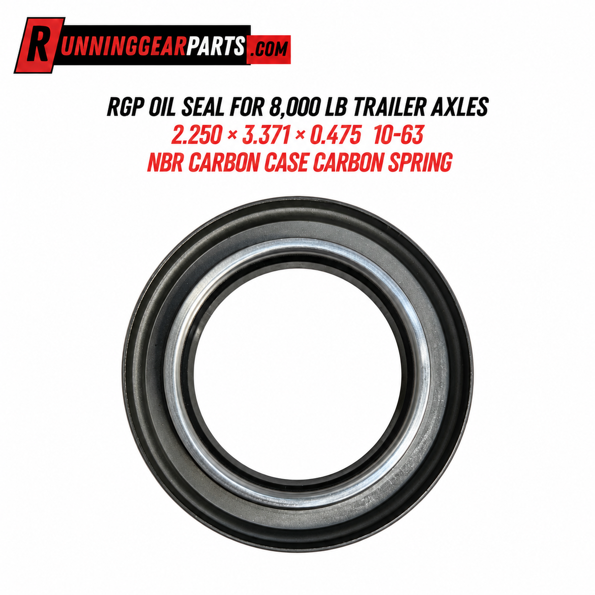 black and silver metal oil seal