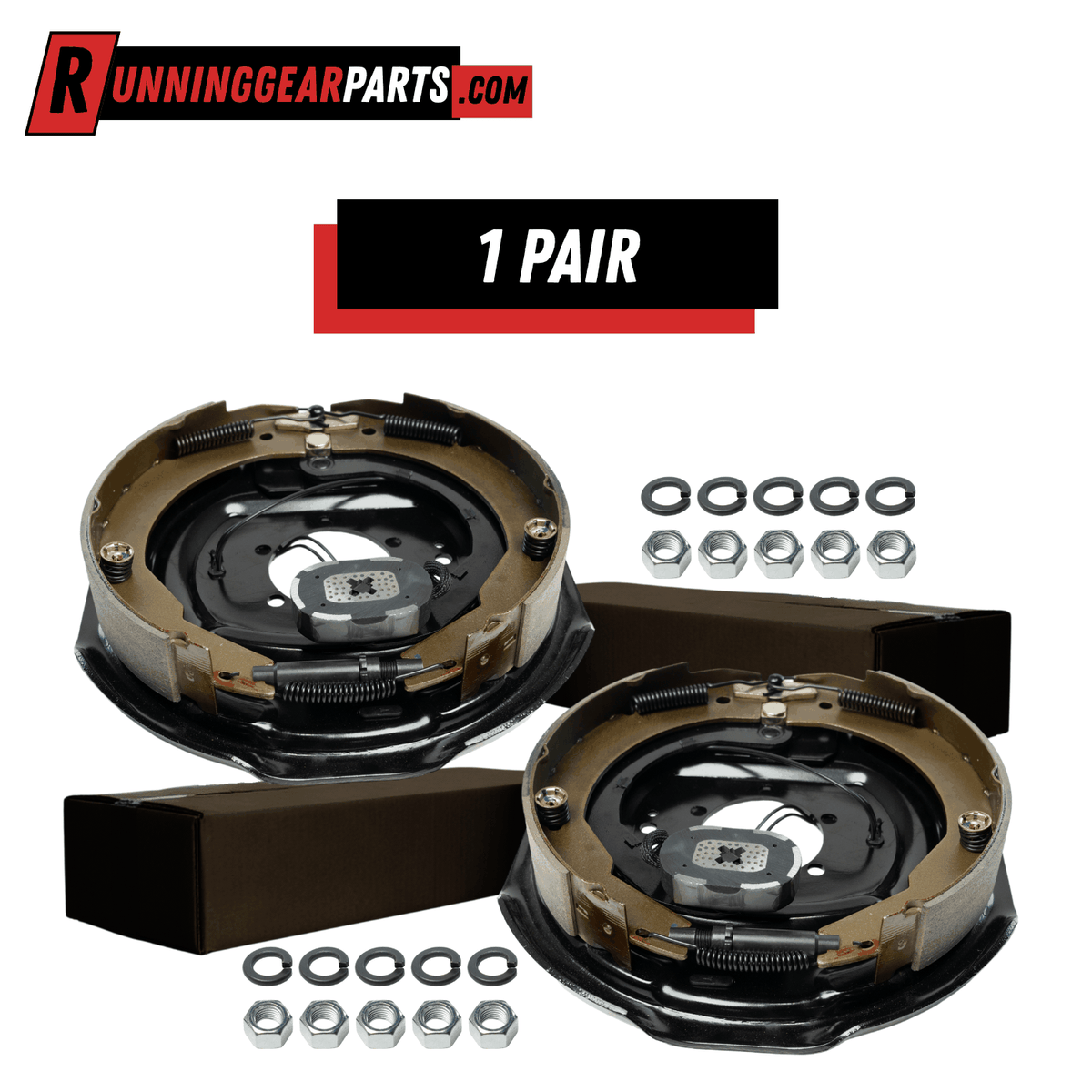 7K Electric Trailer Brake Assembly | 12 in. x 2 in. Manual Adjust