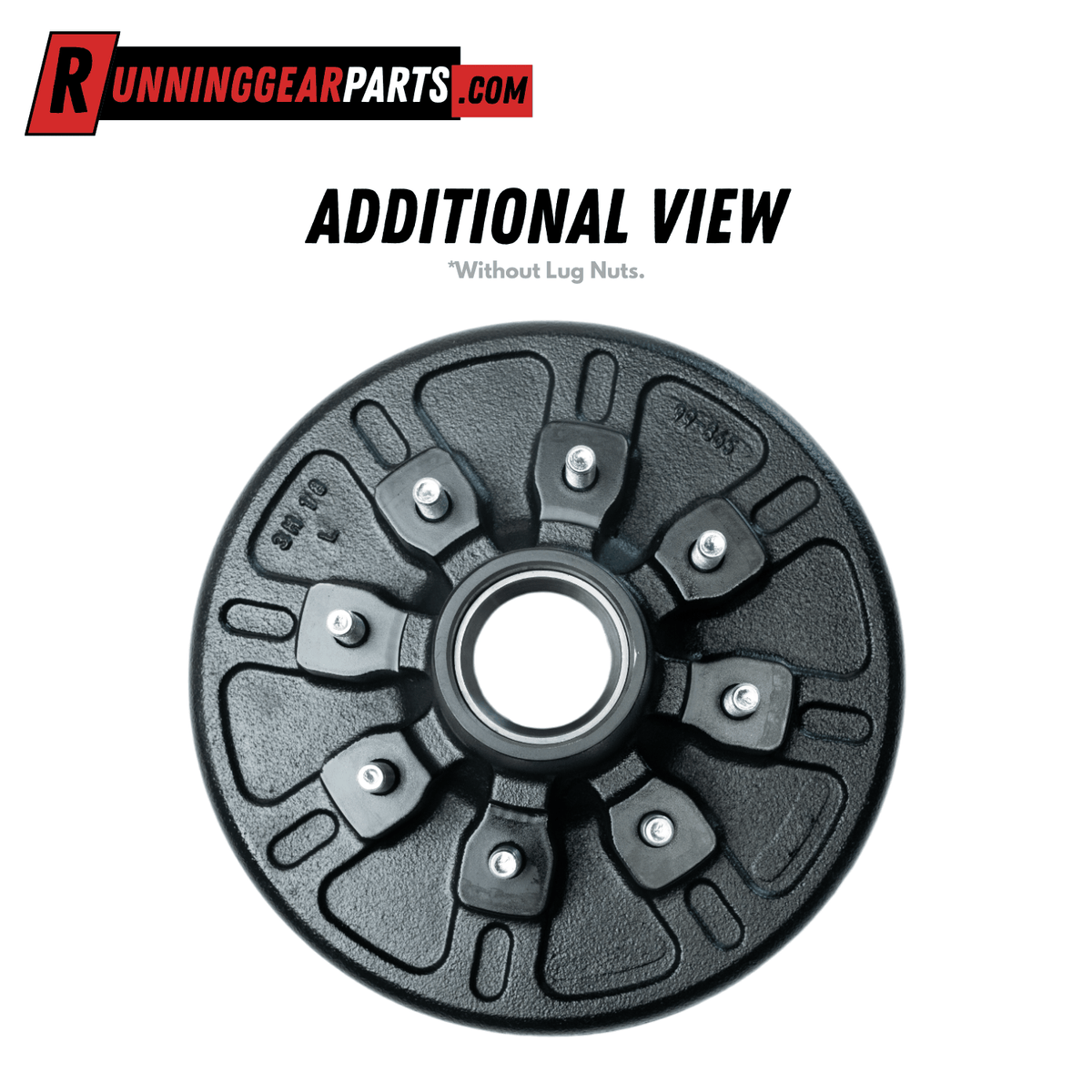 7K Trailer Hub & Drum Assembly | 8 on 6.5 in., 1/2 in. Studs