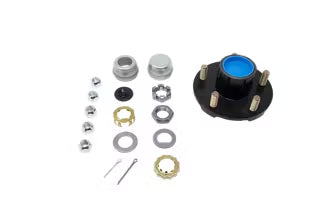 Trailer Parts Pro 2,200 lb Trailer Axles Pre-Greased Idler Hub Assembly, 5 on 4.5" Bolt Pattern, BT8 Spindle,5 -1/2" Idler Hub Flange Diameter, 1/2" Studs, H34822545BX