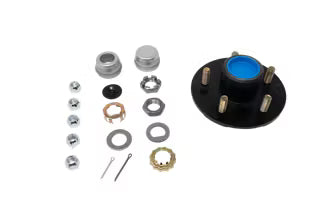 Trailer Parts Pro 3,500 lb Trailer Axles Pre-Greased Idler Hub Assembly 5 on 4.5" Bolt Pattern, #84 Spindle, 1/2" Studs, H84545BX