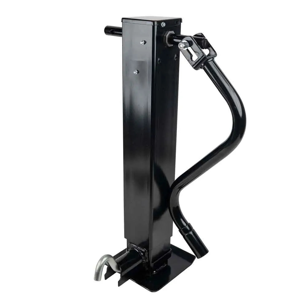 RPG 12,000 lb Square Trailer Jack - Sidewind Weld-On Drop Leg with Spring Return