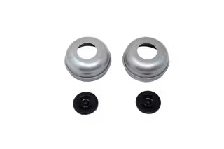 Trailer Parts Pro 5,200-7,000 lb Zerk Lube Axles Dust/Grease Caps with Rubber Plugs, E-Z Lube,2.720" OD, 2-Pack RG04-120