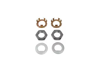 Trailer Parts Pro ALL Dexter Axles up to 8,000 lb 1"-14 Spindle Nut Retention Kit with Retainer Clips for Single Axle (Zerk Lube after 2002) RG05-100