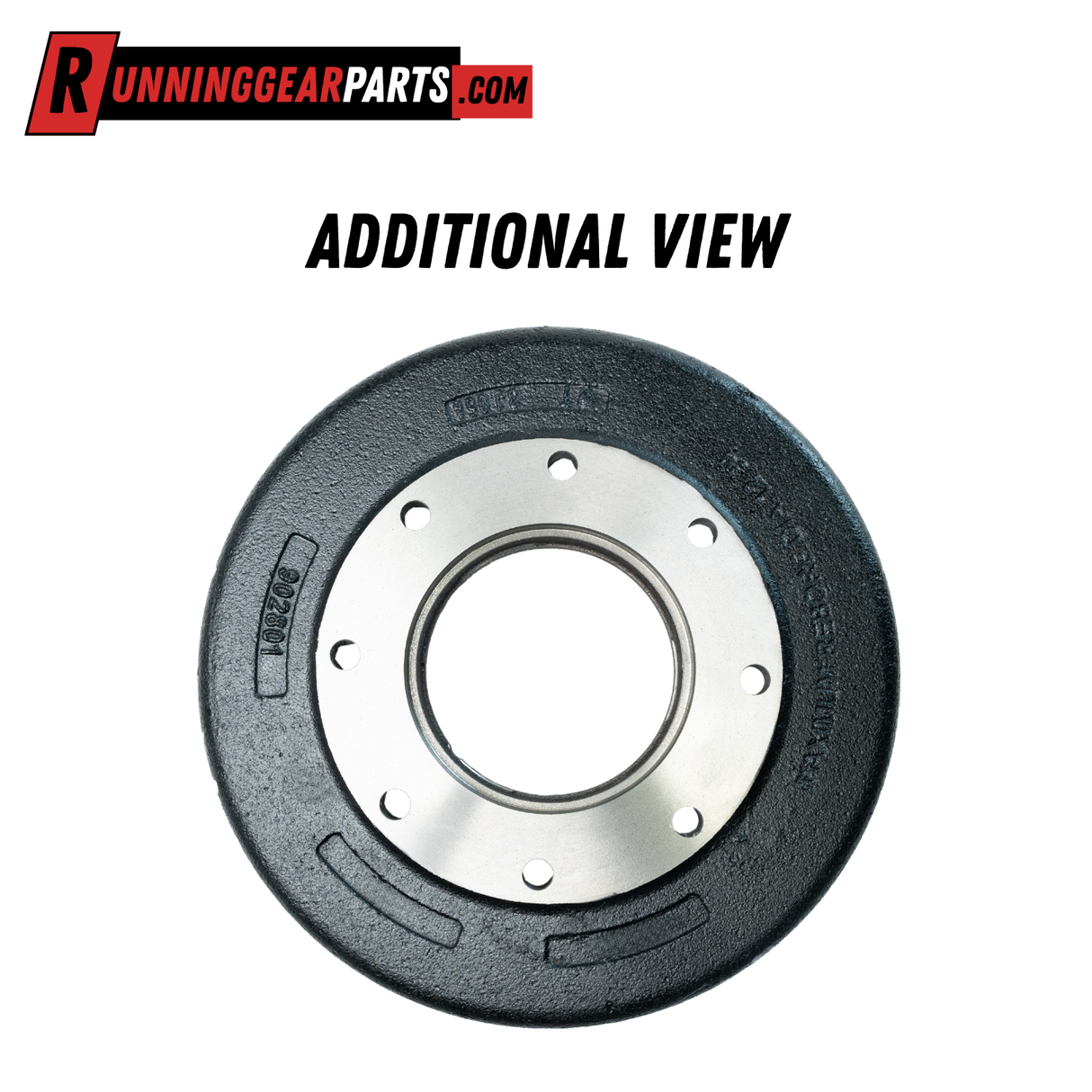 12.25" x 5" Brake Drum – Fits 12,000–15,000 lb Trailer Axles – 8-Bolt