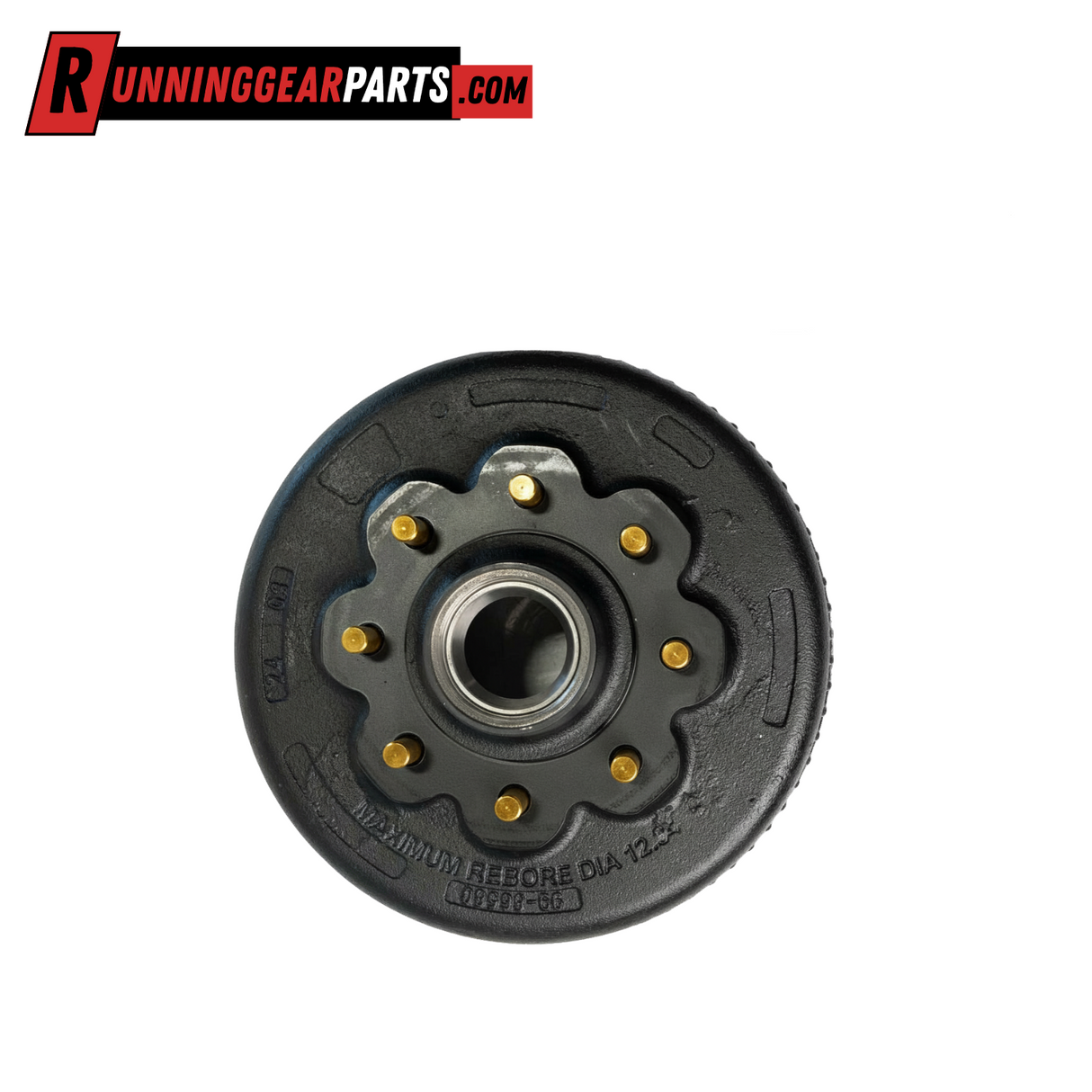 8000 lb Oil Bath Trailer Hub & Drum Assembly, 8 on 6.5", 5/8" Studs, 12-1/4" x 3-3/8" Brakes