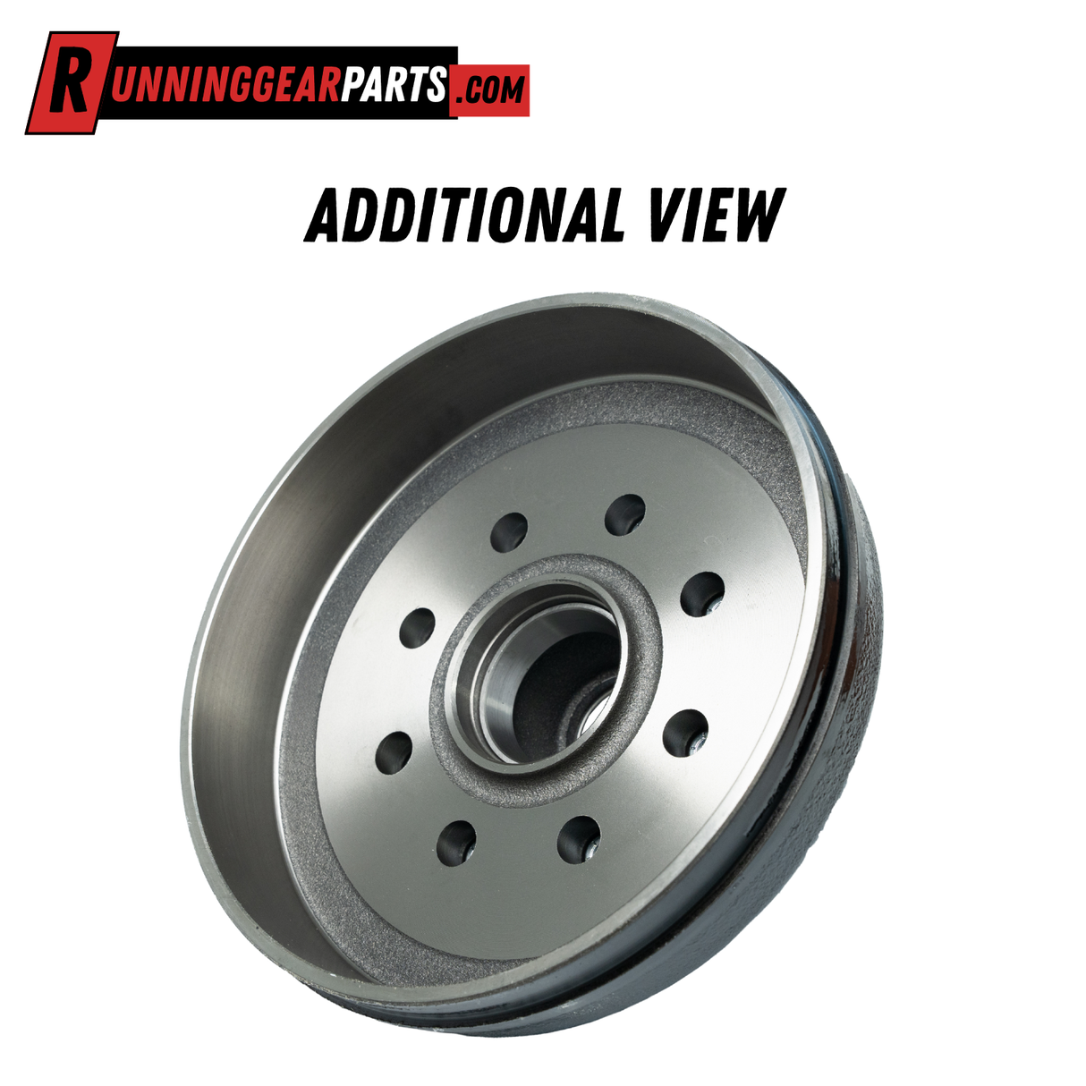 5,200-7,000 lb Trailer Axle Drum Kit- 8 on 6.5" Bolt Circle with 1/2" Studs, Pre-Greased