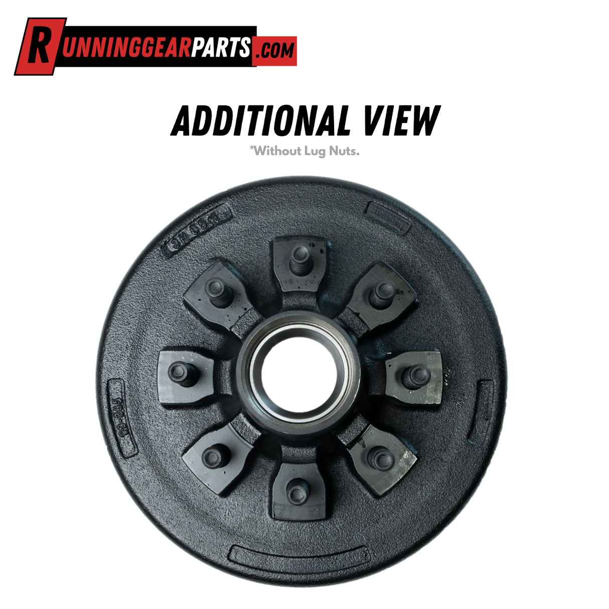 5,200-7,000 lb Trailer Axle Drum Kit- 8 on 6.5" Bolt Circle with 5/8" Studs, Pre-Greased