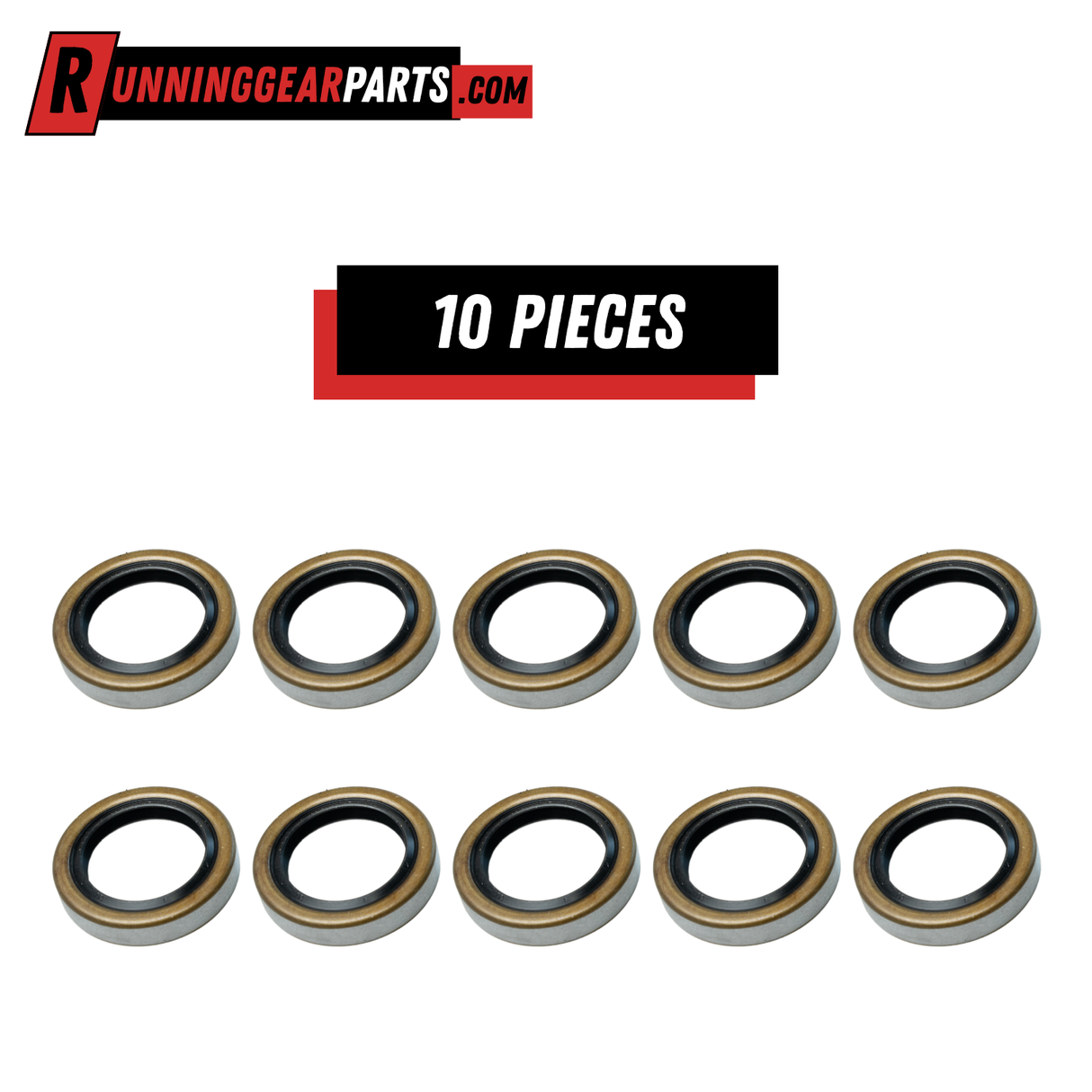 3,500 lb Trailer Axles, 1.719" ID x 2.565" OD Double Lip Grease Seals