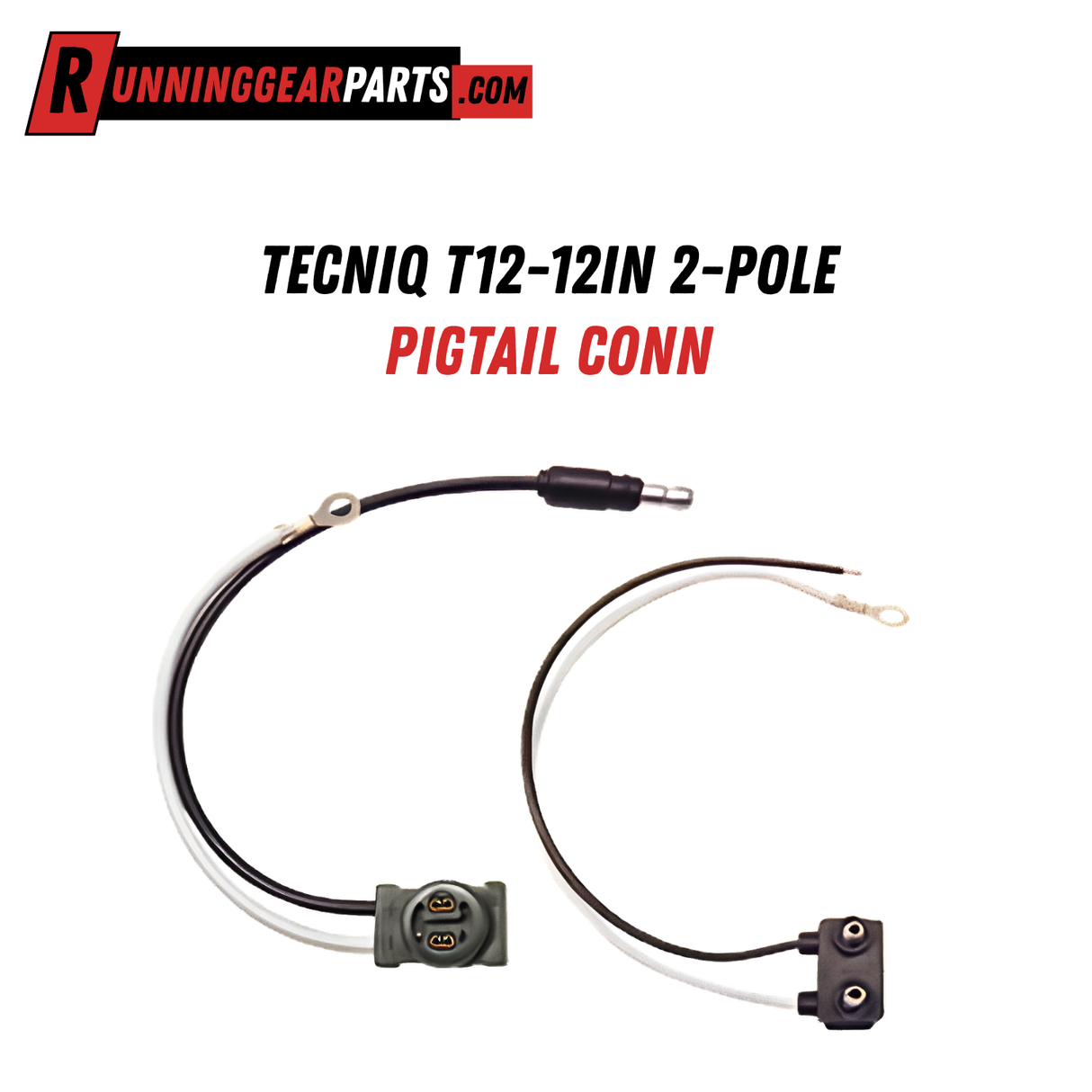 TecNiq T12-12IN 2-Pole Pigtail Conn,S99-0018-1