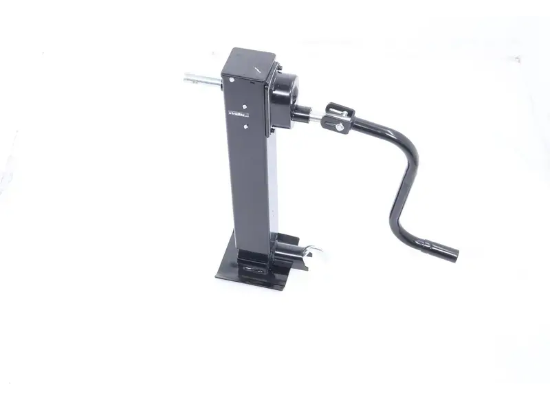 RAM 10,000 Lbs Lift Heavy Duty Square 2-Speed Side Wind Drop Leg Trailer Jack, Spring Return, TJD2SP-12000SP-F