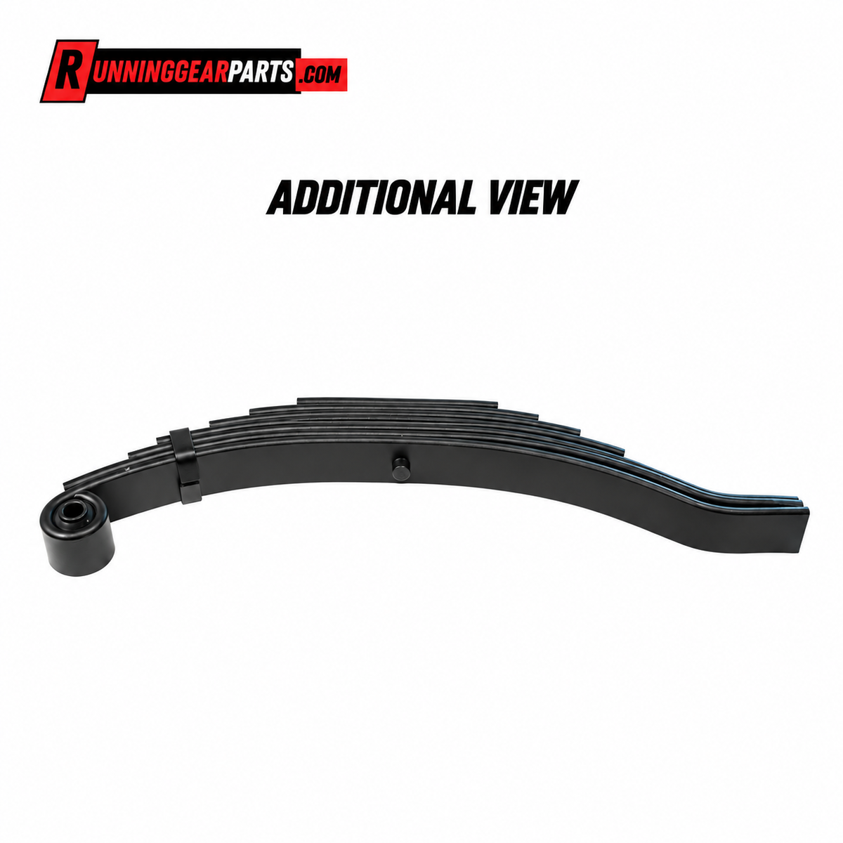 black multi-leaf suspension spring