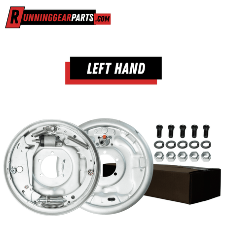 12"x2" Hydraulic Trailer Brakes - Free-Backing - Fits 5.2K-7K Axles - Marine Coated