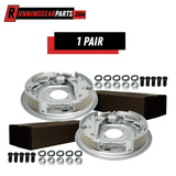 12"x2" Hydraulic Trailer Brakes - Free-Backing - Fits 5.2K-7K Axles - Marine Coated