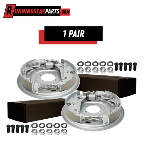12"x2" Hydraulic Trailer Brakes - Free-Backing - Fits 5.2K-7K Axles - Marine Coated