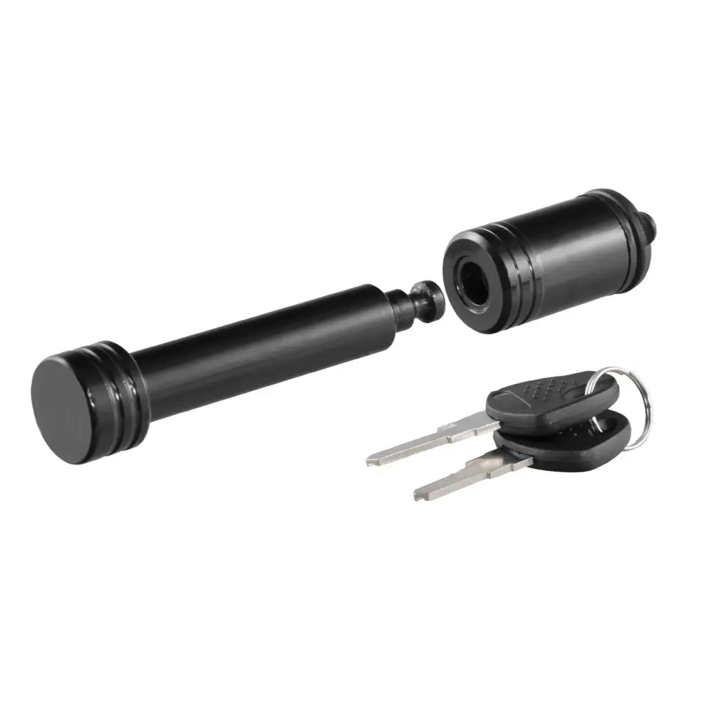 CURT 5/8" Barbell Trailer Hitch Lock, Fits 2" x 2" Receiver Tubes, Black Finish, 23518