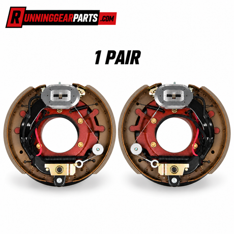 Two brake drum assemblies