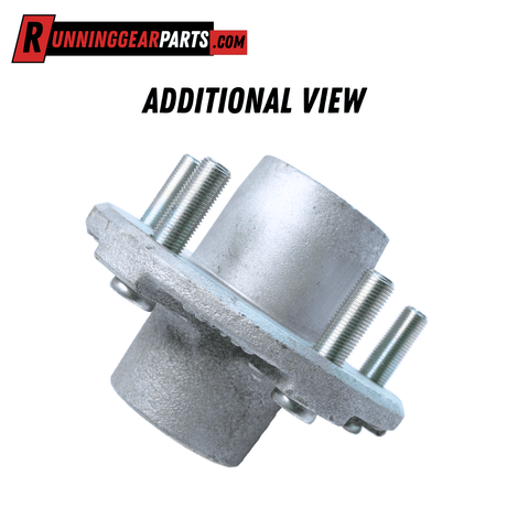 RGP 2,000 lb Trailer Idler Hub Kit with a silver galvanized metal hub and five threaded wheel studs.