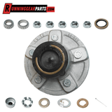 3,500 lb Trailer Idler Hub Kit- 5 on 4.5" Bolt Pattern, Galvanized, Pre-Greased