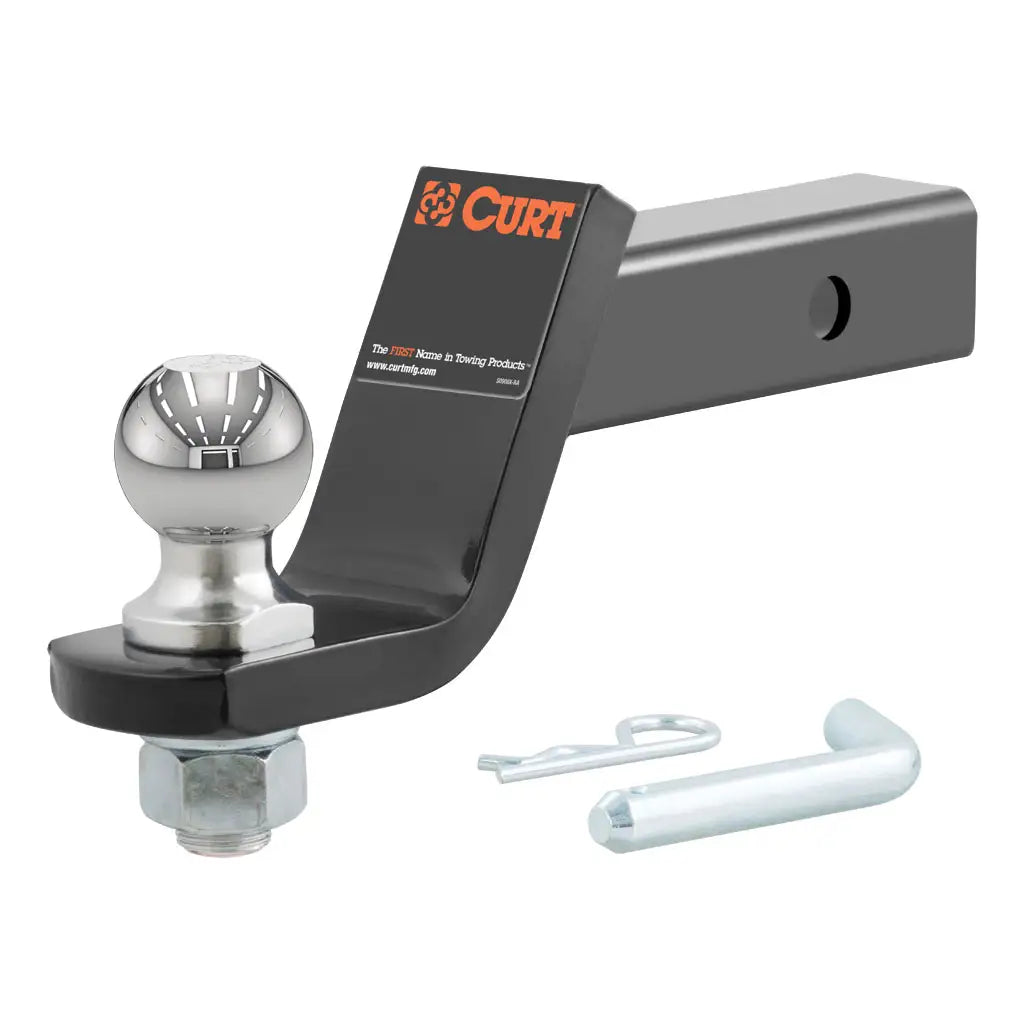 CURT Loaded Trailer Hitch Ball Mount with 2" Ball, 2" Shank, 7.5K, 45056