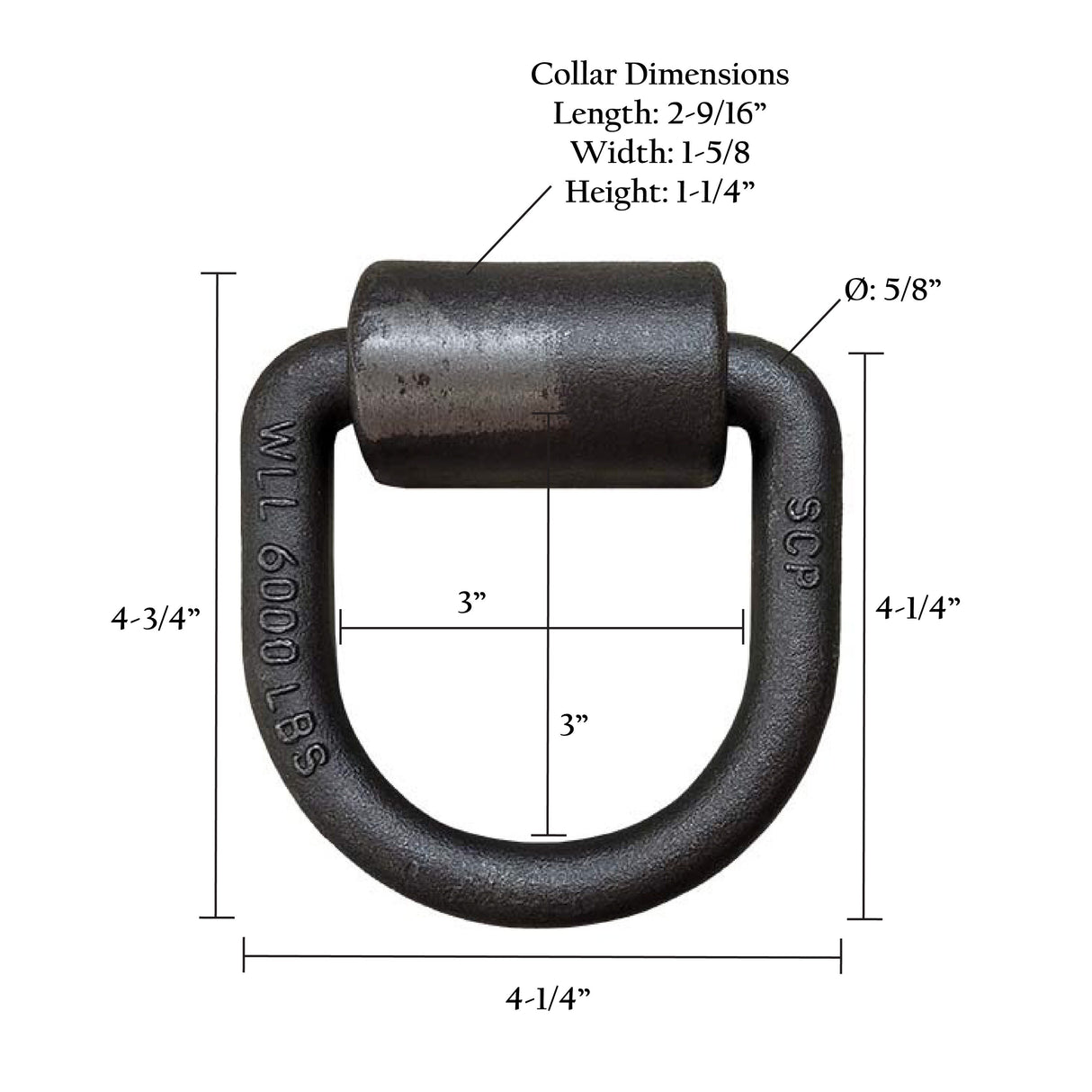 Pan American Lashing Ring 5/8" - Weld On, 48196P