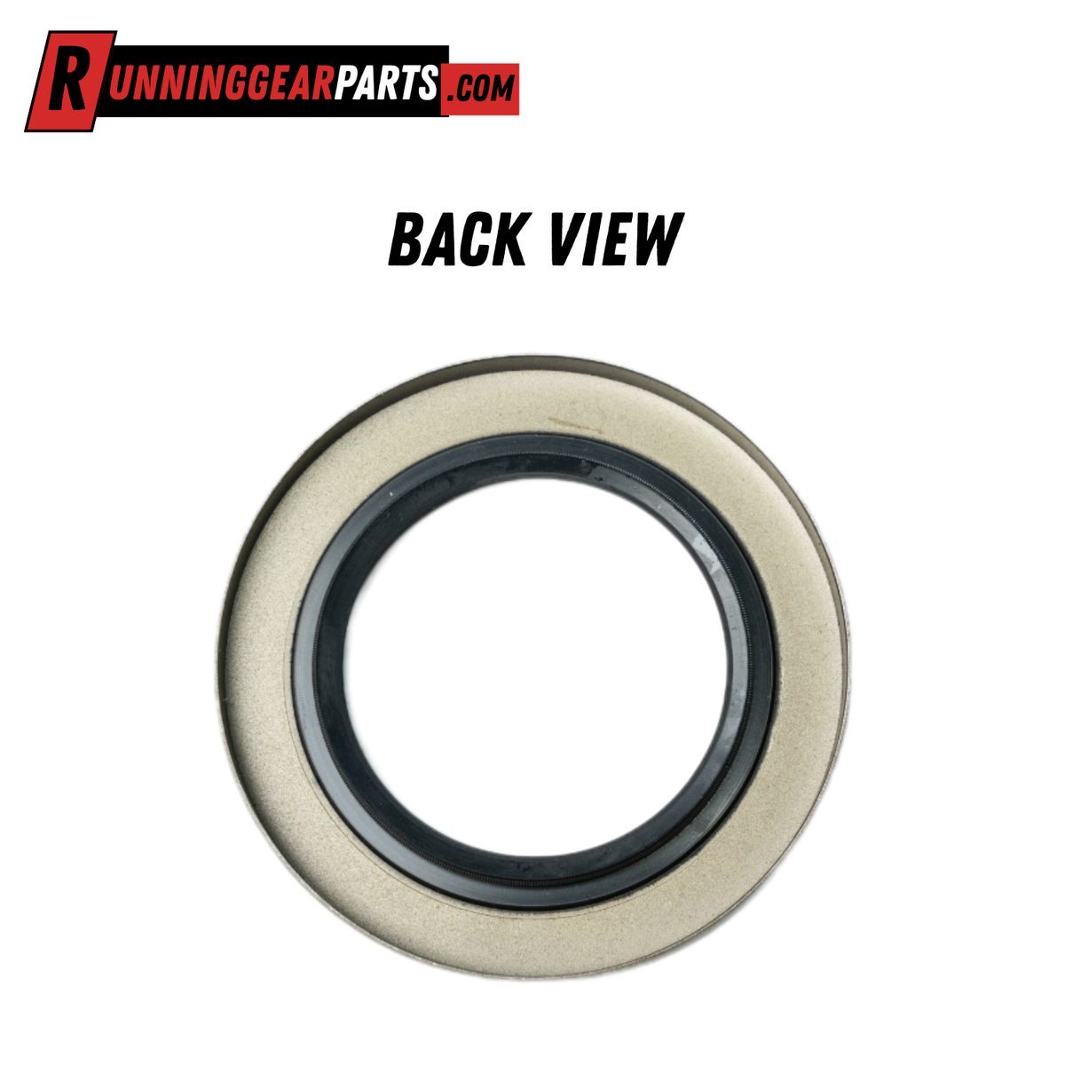 Grease seal for RGP 5,200-7,000 lb Axle, with a black rubber inner lip and silver-toned metal outer ring.
