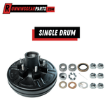 RGP 6,000 lb Trailer Axle Hub and Drum Assembly Kit, 6 on 5.5" Bolt Pattern, Pre-Greased Dexter Compatible