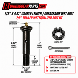 7/8" trailer wet equalizer bolt kit