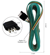 Pan American 4-Way Connector, Bonded Wire - 30ft Cord x 18 AWG, 82321P