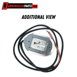 RGP 8,000-12,000 lb Trailer Axle electric brake magnet with a silver metal body, perforated plate, and braided black wires.