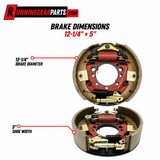 BRAKE DIMENSIONS 12-1/4" x 5"