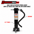 Black Ram 12,000 lbs support spring-loaded drop leg trailer jack