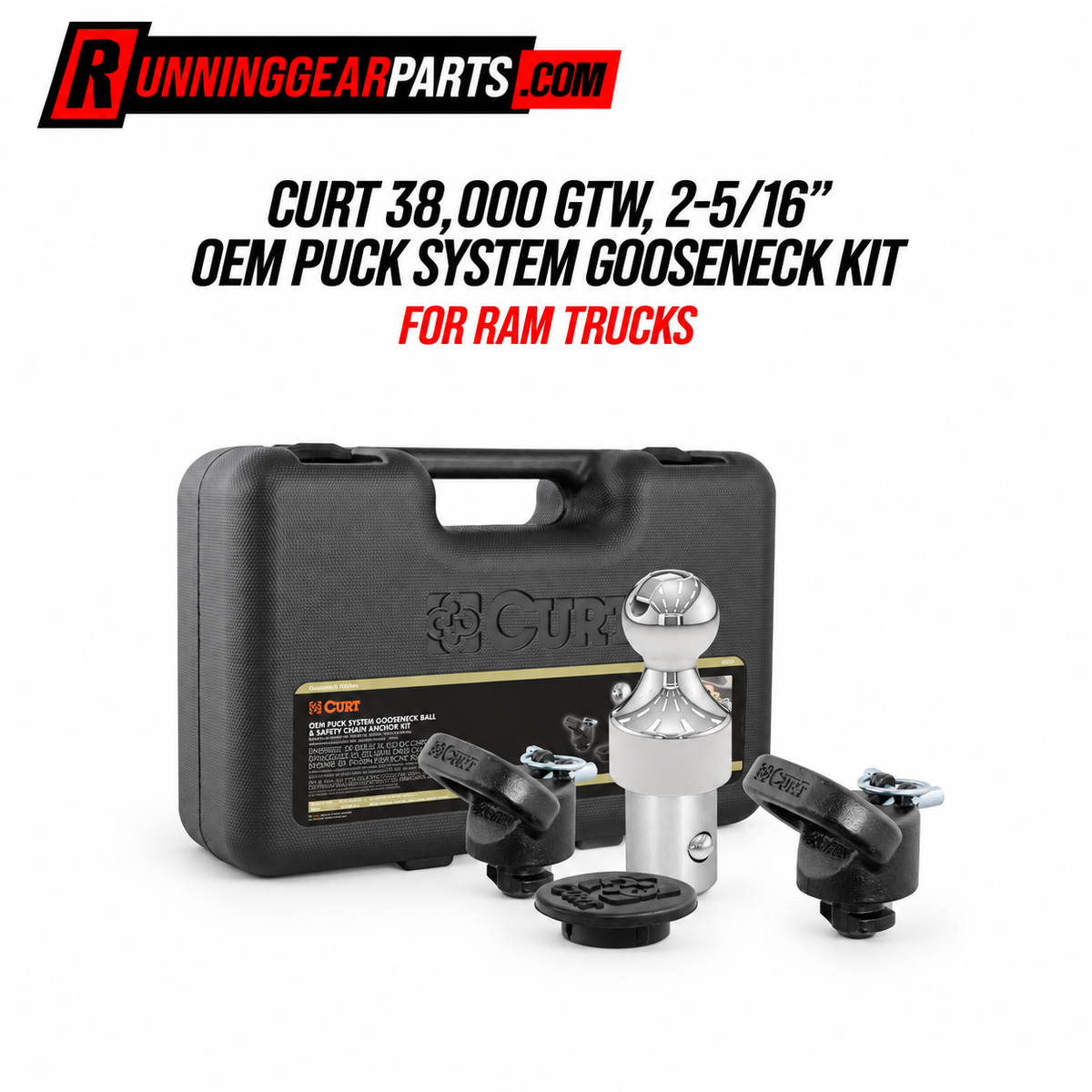 Curt 38,000 GTW 2-5/16" OEM Puck System Gooseneck Kit 