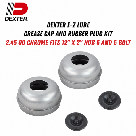 Dexter E-Z Lube grease cap and rubber plug kit 