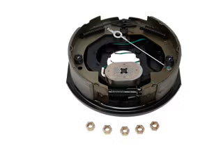 Trailer Parts Pro 3,500 lb (Per Pair Capacity, 1,750 lbs Each), Self-Adjusting, 10" x 2-1/4", Electric Drum Brake, Left Side, 4-Bolt Mount,EB01-107