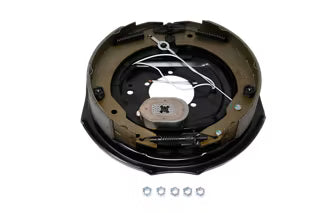 Trailer Parts Pro 7,000 lb Trailer Axles (Per Pair Capacity, 3,500 lb each), Self-Adjusting, 12" x 2", Electric Drum Brake, Left Side, 5-Bolt Mount, EB01-127