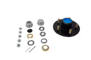 Trailer Parts Pro 3,500 lb Trailer Axle Pre-Greased Idler Hub Assembly 5 on 5" Bolt Pattern, #84 Spindle,1/2" Studs H84550BX