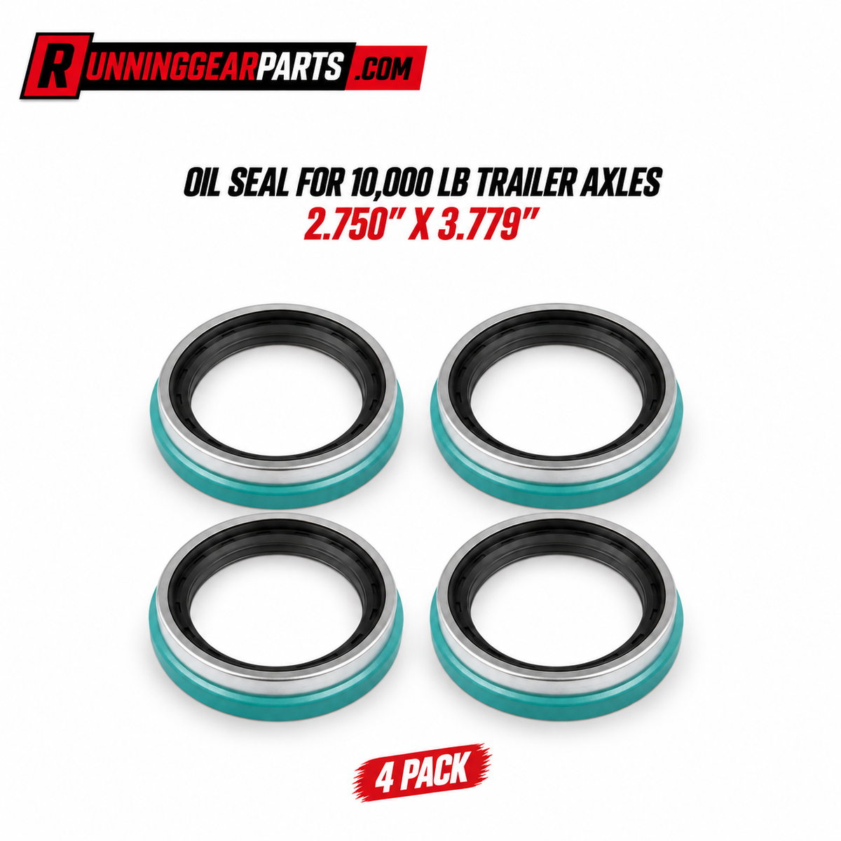 OIL SEAL FOR 10,000 LB TRAILER AXLES 2.750" X 3