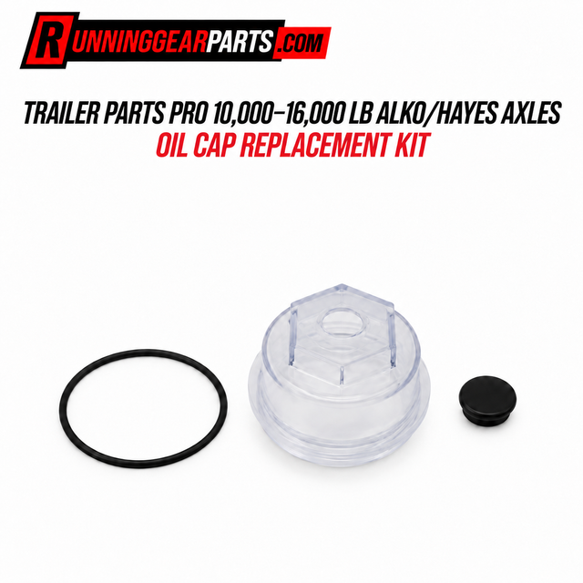 Oil cap replacement kit for trailer parts