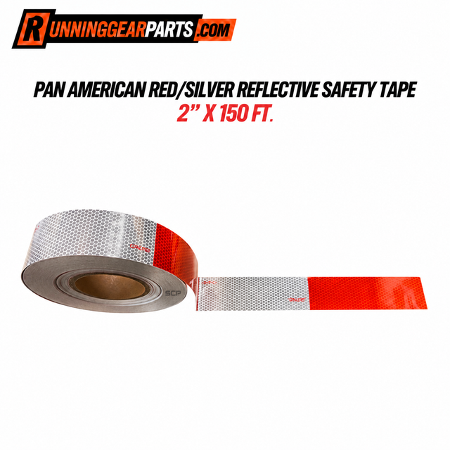 RED/SILVER REFLECTIVE SAFETY TAPE 2" X 150 FT