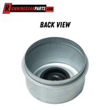 5,200-6,000 lb Trailer Axles 2.44" OD Greaseable Dust Caps with Rubber Plugs, for 6-Lug