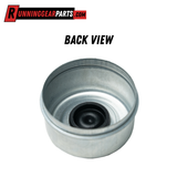 7,000 -8,000 lbTrailer Axles 2.75" OD Greaseable Dust Caps with Rubber Plugs, 8-Lug