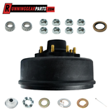 8,000-lb Axles Brake Drum with 8 on 6-1/2" Bolt Pattern, 9/16" Stud, Oil Bath