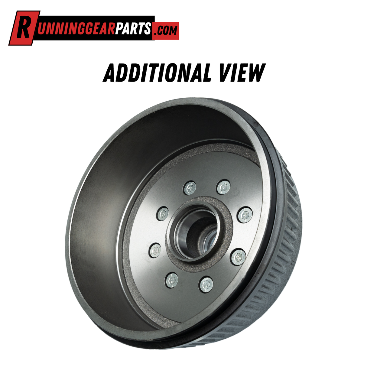 8,000-lb Axles Brake Drum with 8 on 6-1/2" Bolt Pattern, 9/16" Stud, Greased